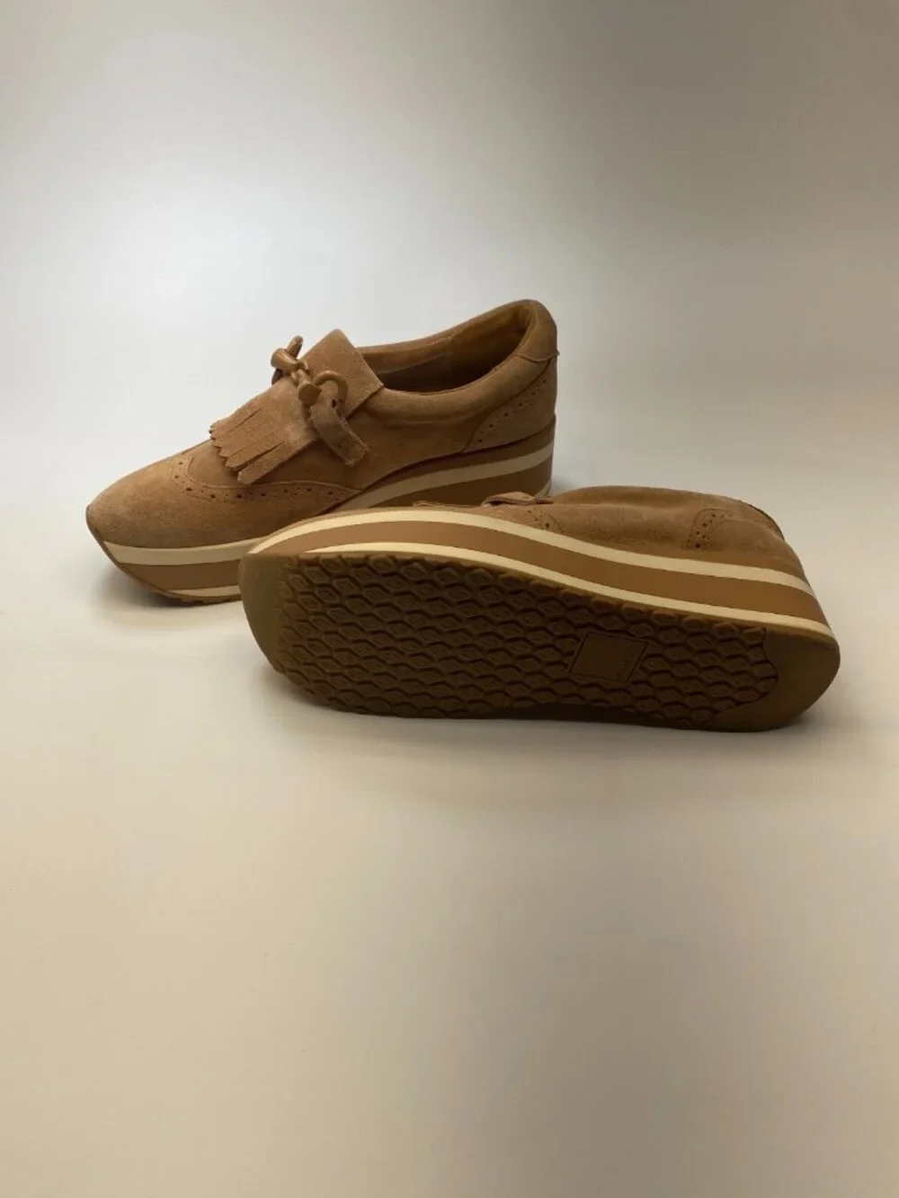 Dolce Vita Women Jhax Toffee Suede Platform Loafer Sneaker Sz 9.5